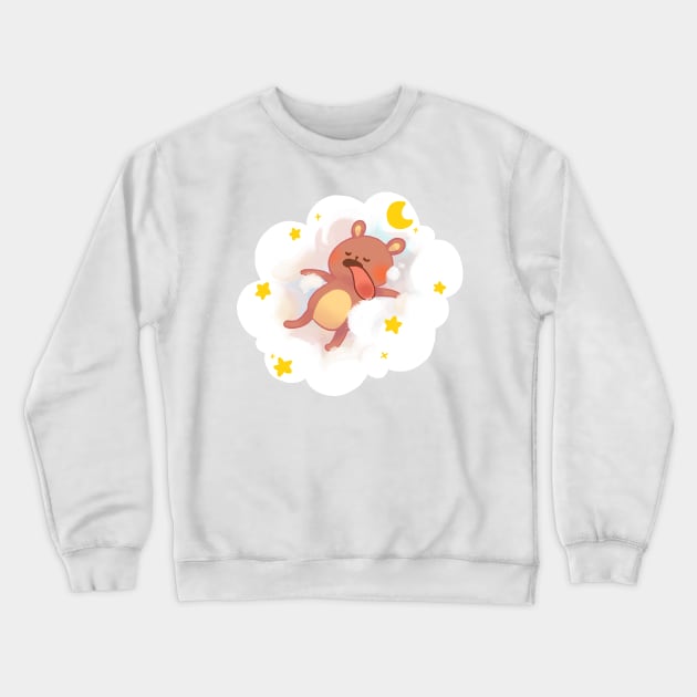 Bear Sleeping on a Cloud Crewneck Sweatshirt by vooolatility